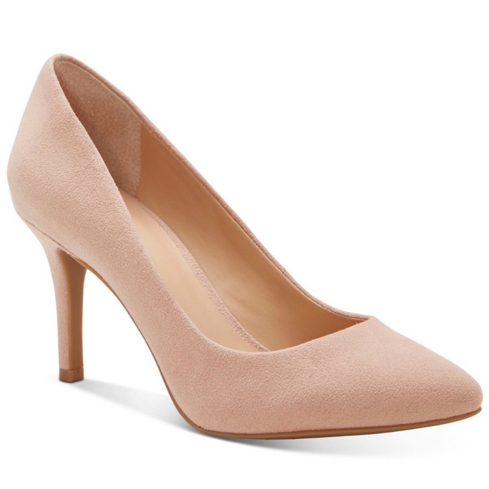 INC International Concepts Blush Suede Heels